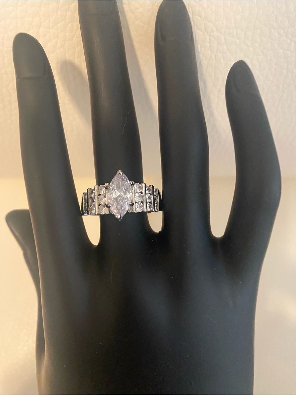 3 -Silver Crystal Cluster Statement Rings - Women Fashion Jewelry - Picture 14 of 14
